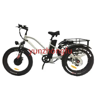Цикл электрический трехколесный велосипед fat tire etrike EN15194 real CE 36V 250W 48V 500V дополнительный грузовой мотодельтаплан трехколесные велосипеды origin