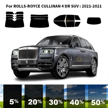 Предварительно Обработанная нанокерамика car UV Window Tint Kit Автомобильная Оконная Пленка Для Внедорожника ROLLS-ROYCE CULLINAN 4 DR 2021-2021