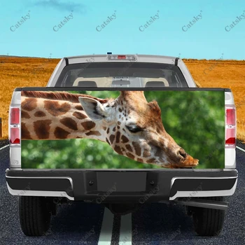 наклейка на автомобиль с жирафом модификация заднего хвоста грузовика на заказ подходит для внедорожника наклейка для упаковки грузовика термоаппликация